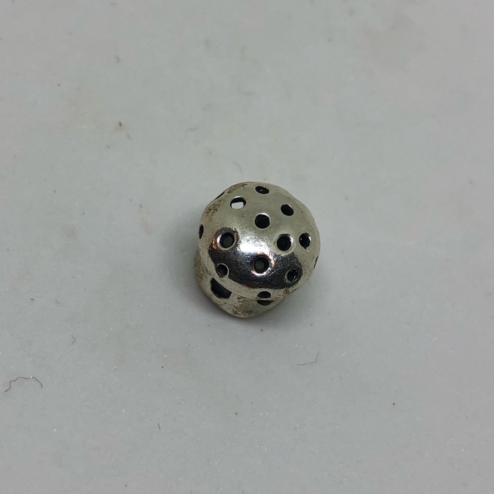 Sterling silver mushroom euro charm - Picture 3 of 3
